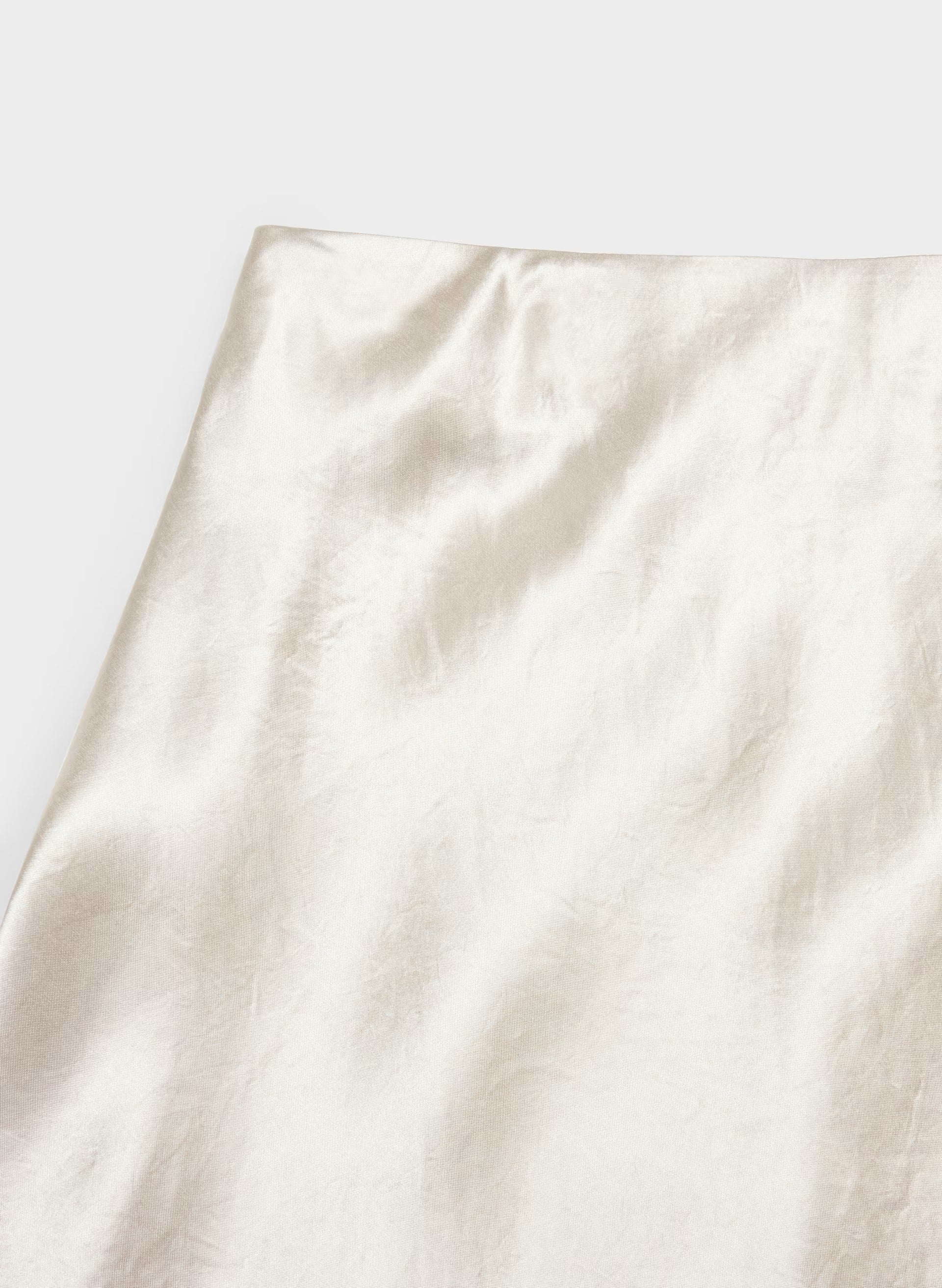 Slip Satin Maxi Skirt - METROPOLIS BEIGE