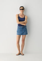 Denim Forum The ‘90s Ricci Micro Denim Skirt - 5 YRS KS N TL BL RW HM
