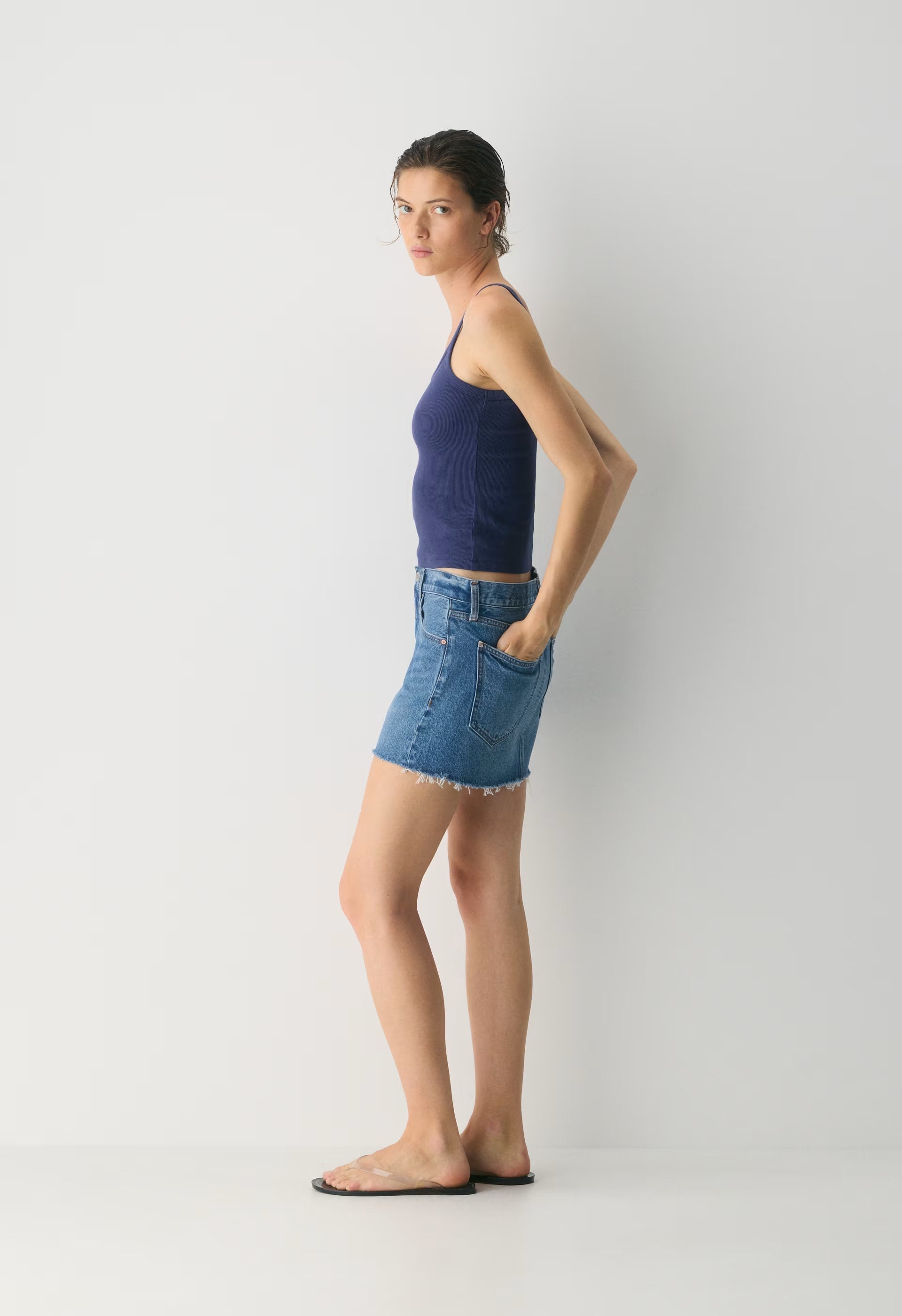 Denim Forum The ‘90s Ricci Micro Denim Skirt - 5 YRS KS N TL BL RW HM