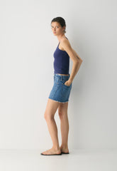 Denim Forum The ‘90s Ricci Micro Denim Skirt - 5 YRS KS N TL BL RW HM