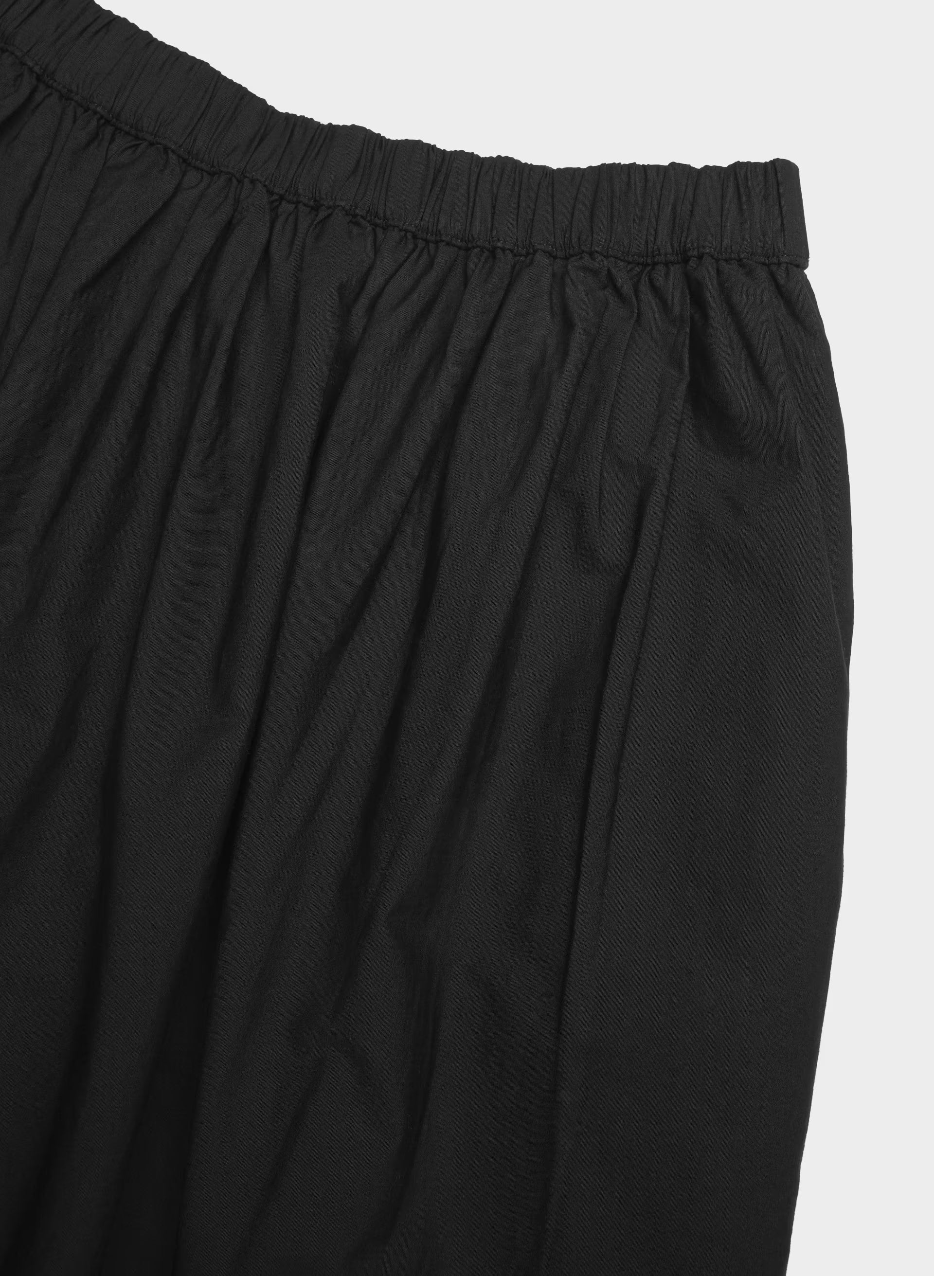Luminary Poplin Skirt - BLACK