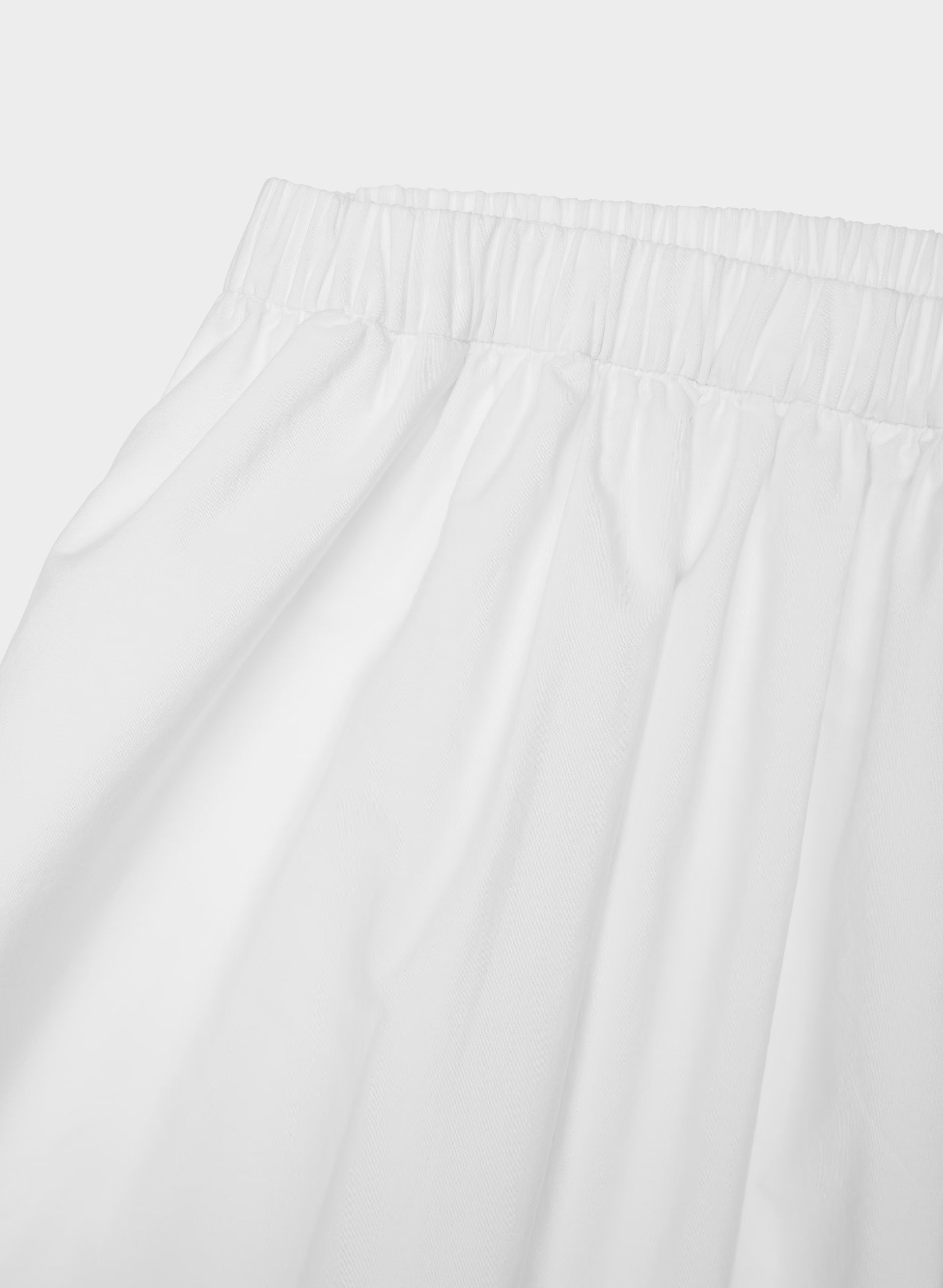 Luminary Poplin Skirt - BRIGHT WHITE