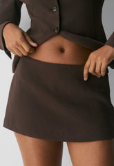 Jewel Skort - Crepette™ - RICH MOCHA BROWN