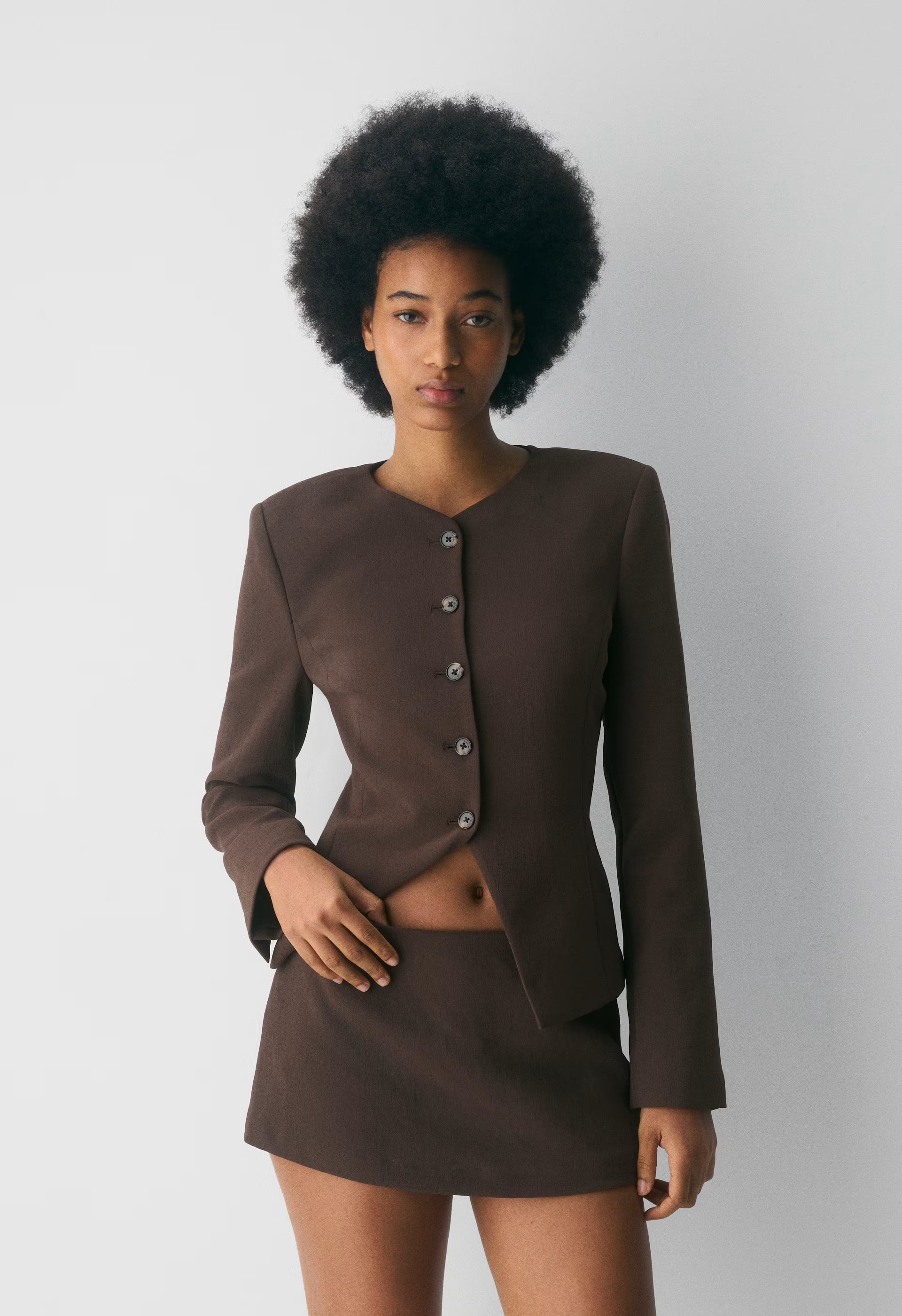 Jewel Skort - Crepette™ - RICH MOCHA BROWN