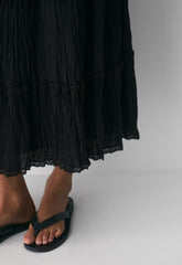 Damasque Skirt - BLACK