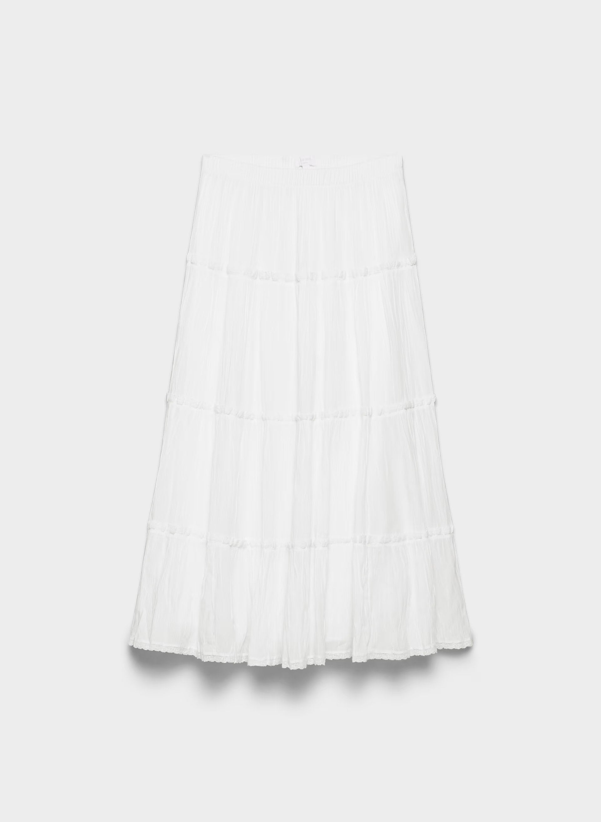 Damasque Skirt - WHITE