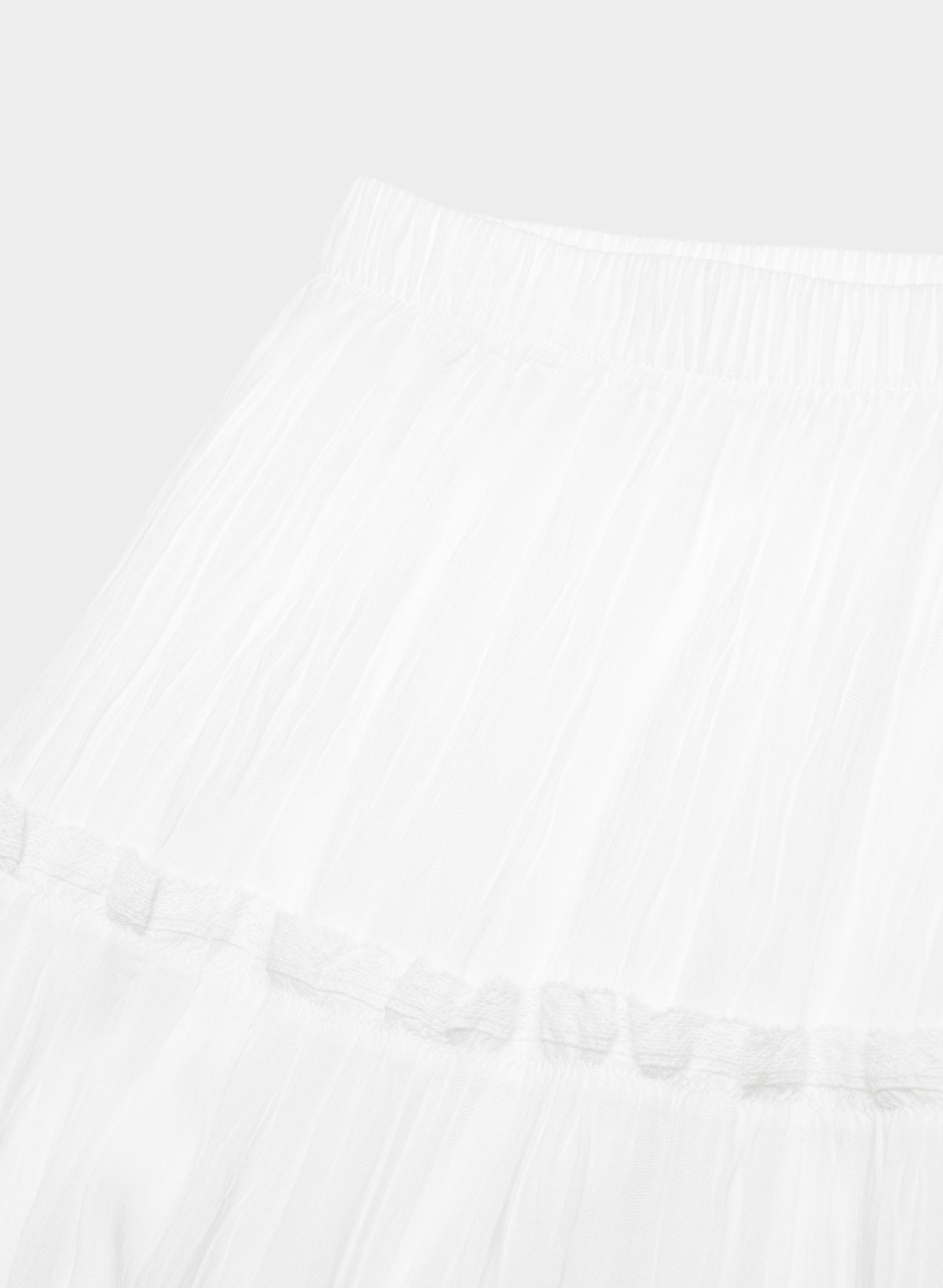 Damasque Skirt - WHITE