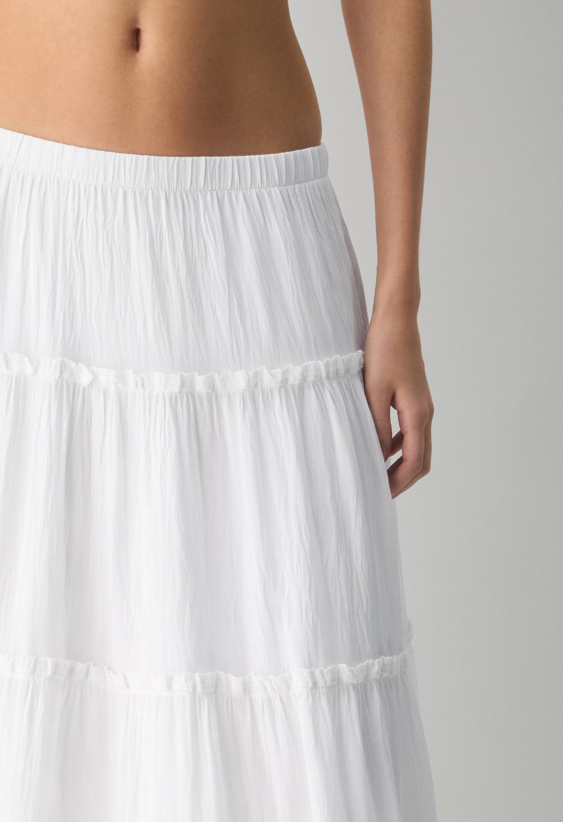 Damasque Skirt - WHITE