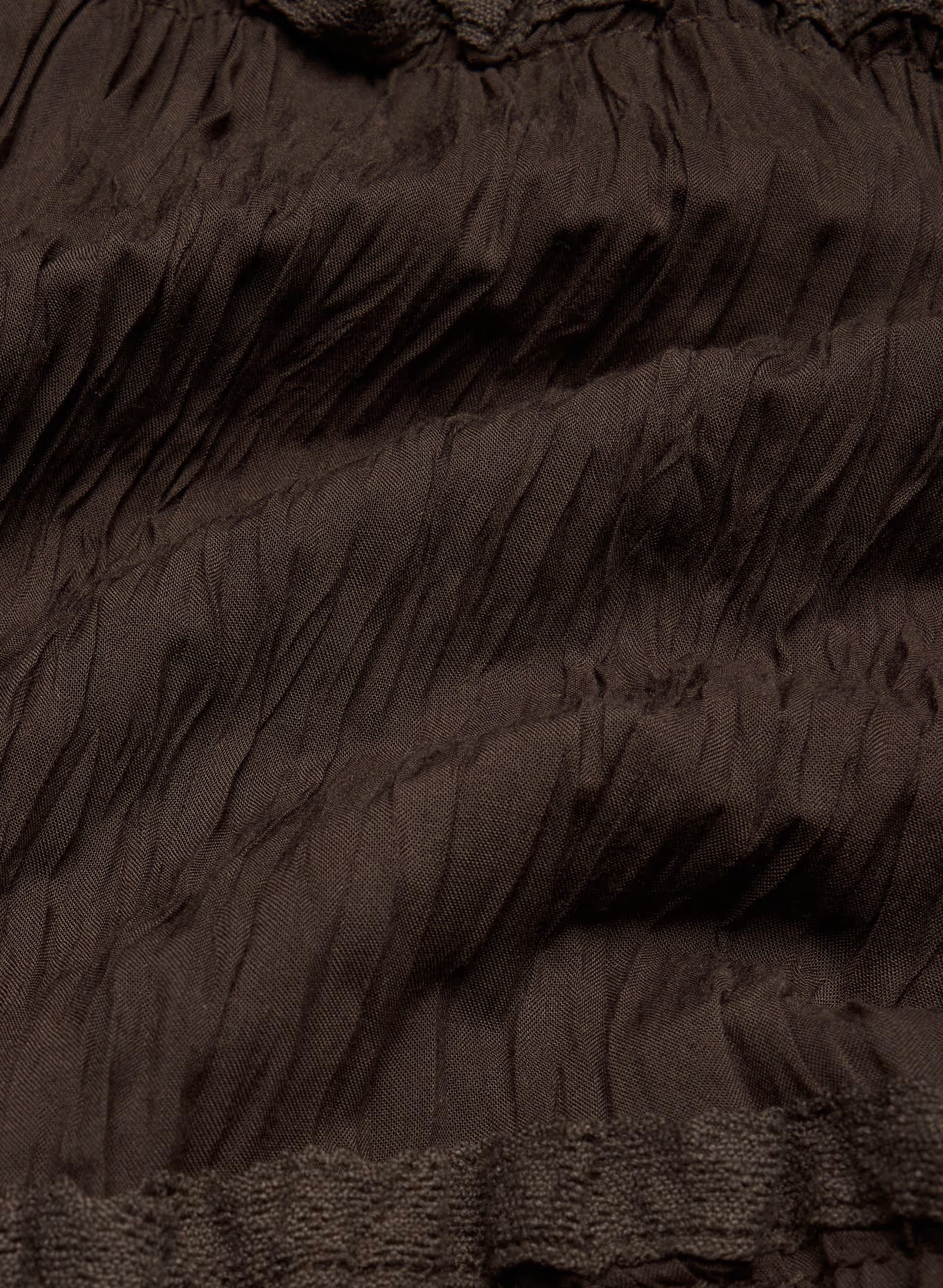 Damasque Skirt - RICH MOCHA BROWN