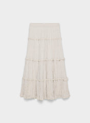 Damasque Skirt - UNDYED ECRU