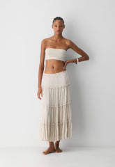 Damasque Skirt - METROPOLIS BEIGE