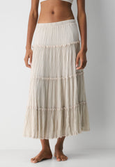 Damasque Skirt - METROPOLIS BEIGE
