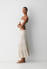 Damasque Skirt - METROPOLIS BEIGE