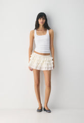 Theo Poplin Skort - LIGHT BIRCH