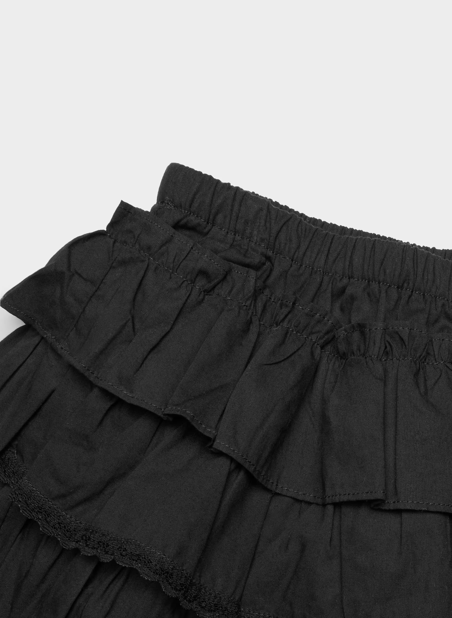 Theo Poplin Skort - BLACK