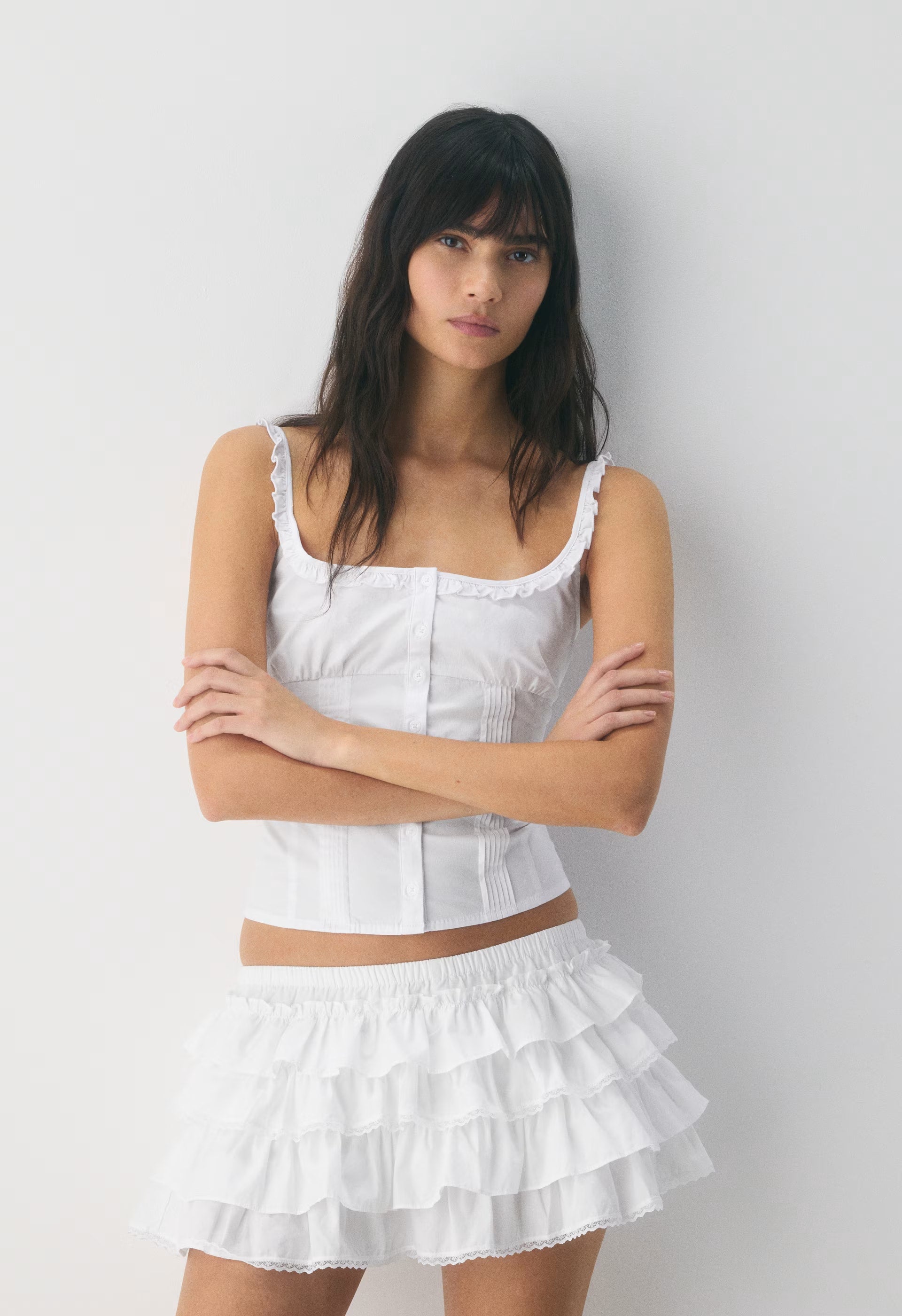 Theo Poplin Skort - BRIGHT WHITE