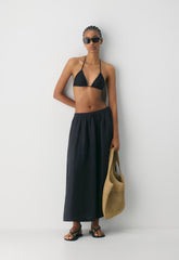 Socialite Linen Skirt - ADMIRAL