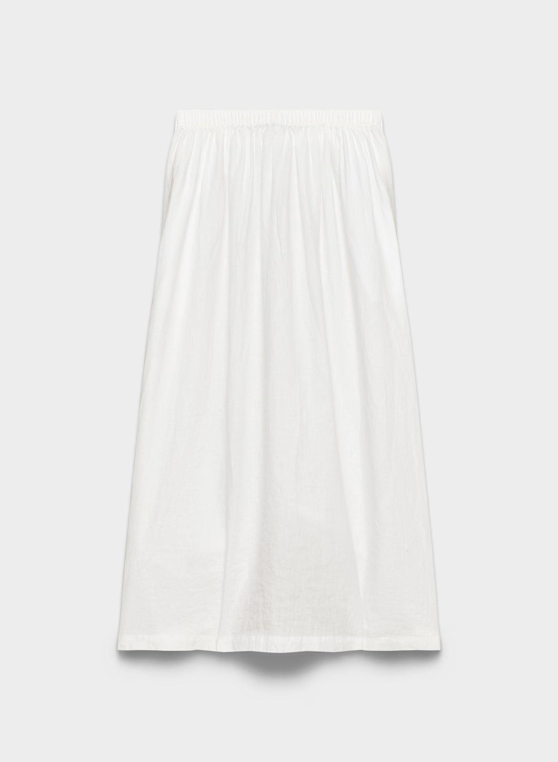 Socialite Linen Skirt - WHITE