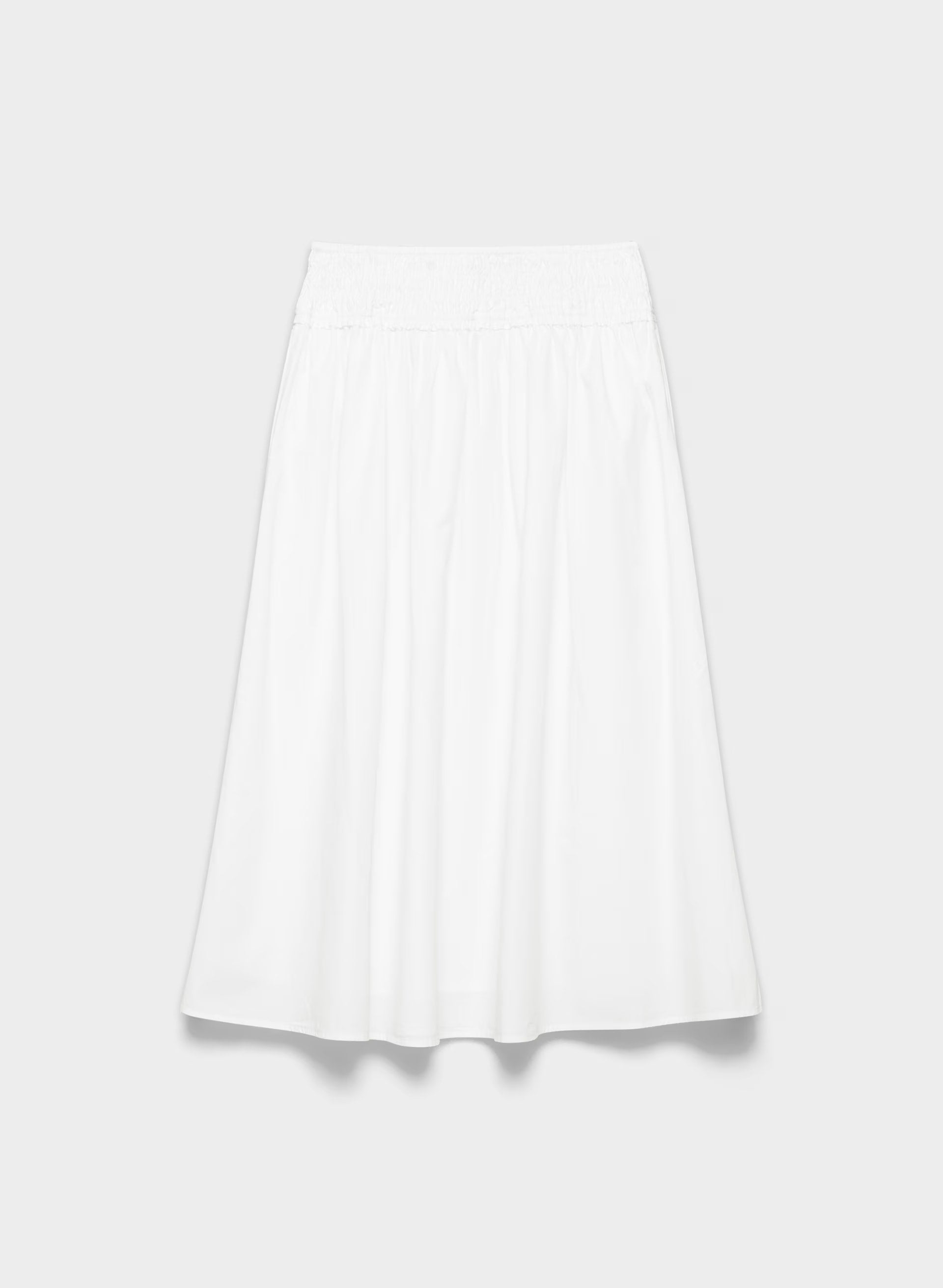Vetiver Poplin Skirt - BRIGHT WHITE