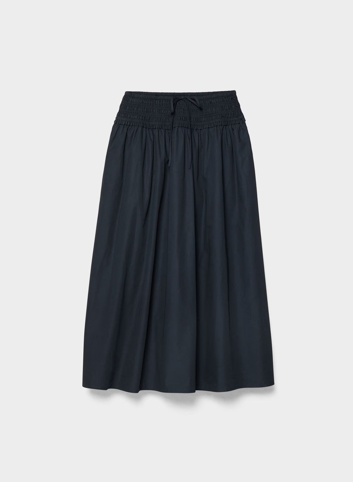 Vetiver Poplin Skirt - DARK NIGHT NAVY
