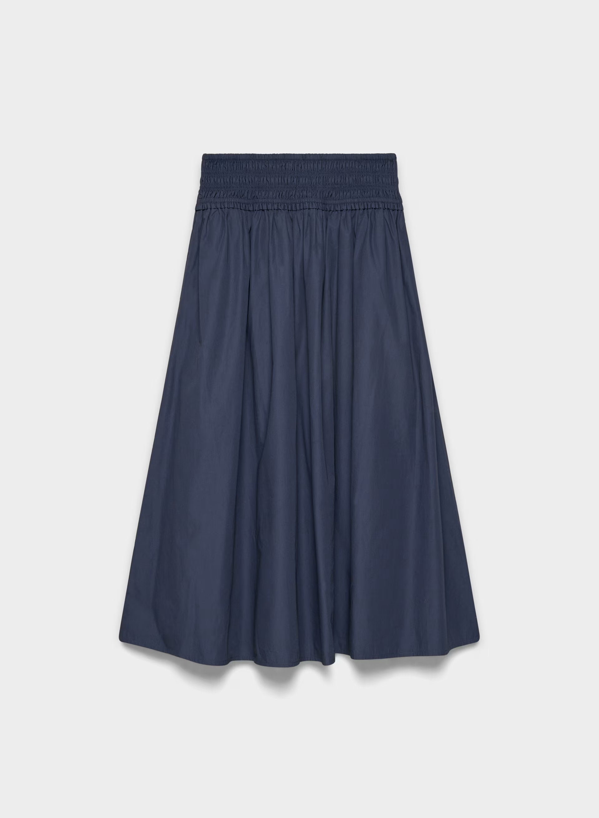 Vetiver Poplin Skirt - HARBOUR NAVY
