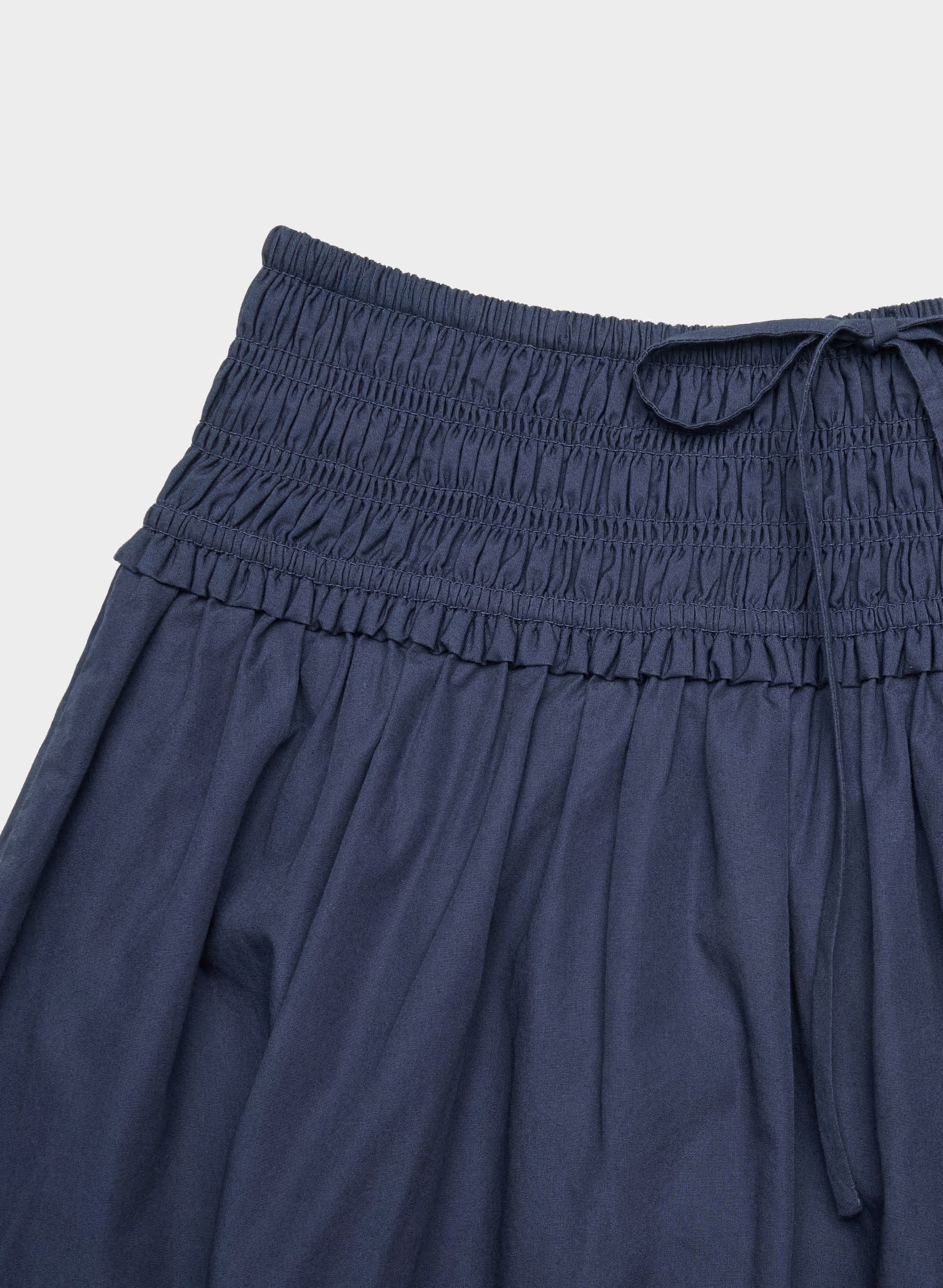 Vetiver Poplin Skirt - HARBOUR NAVY