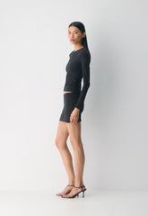 Original Contour Request Micro Tube Skort - BLACK