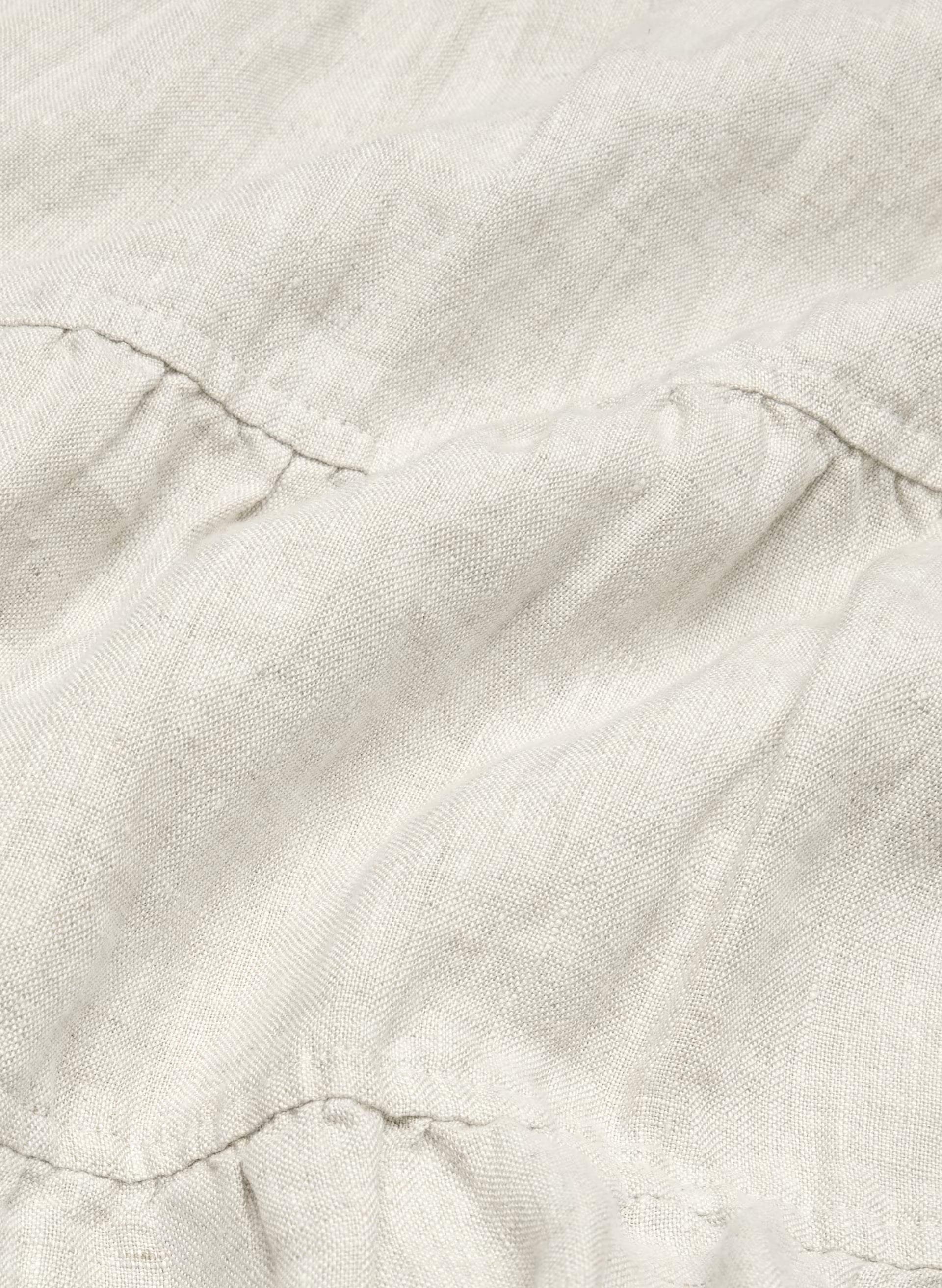 Bouquet Linen Skirt - UNDYED ECRU