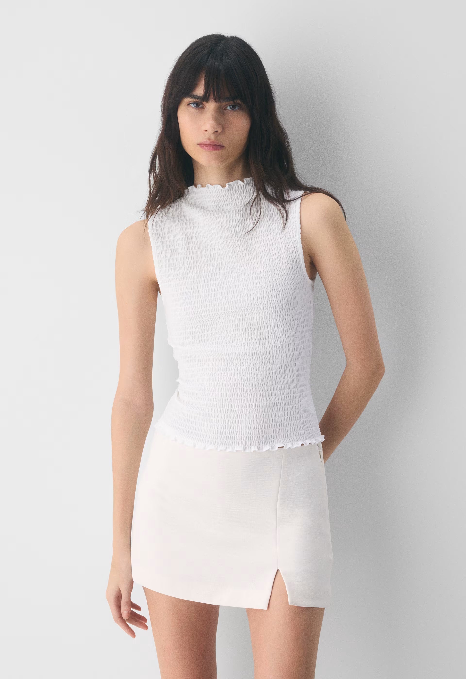 Daphne Skort - Crepette™ - LIGHT BIRCH