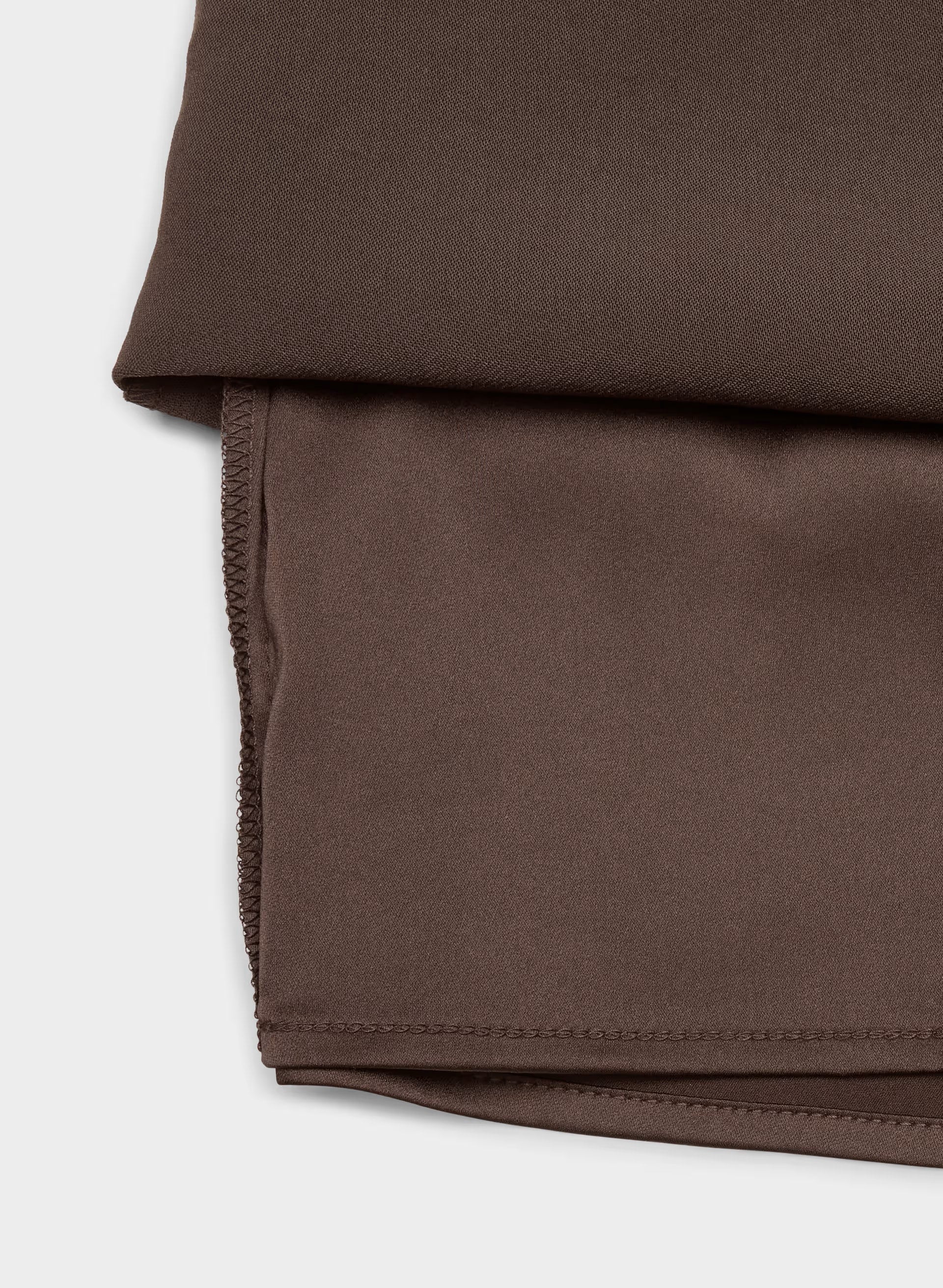 Daphne Skort - Crepette™ - RICH MOCHA BROWN