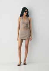 Daphne Skort - Crepette™ - NOMAD TAUPE