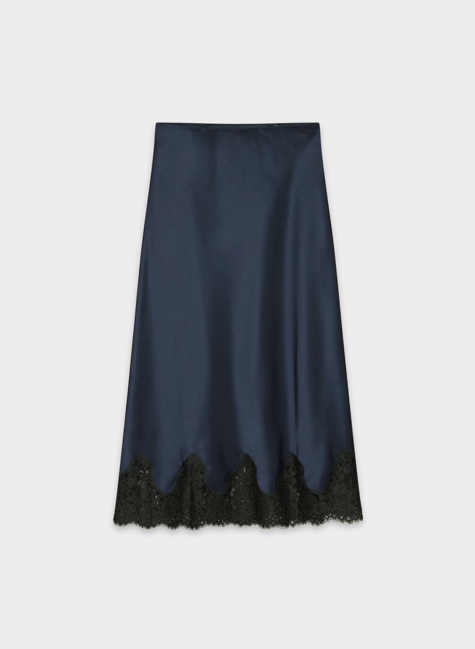 Henrietta Satin Skirt - ADMIRAL/BLACK