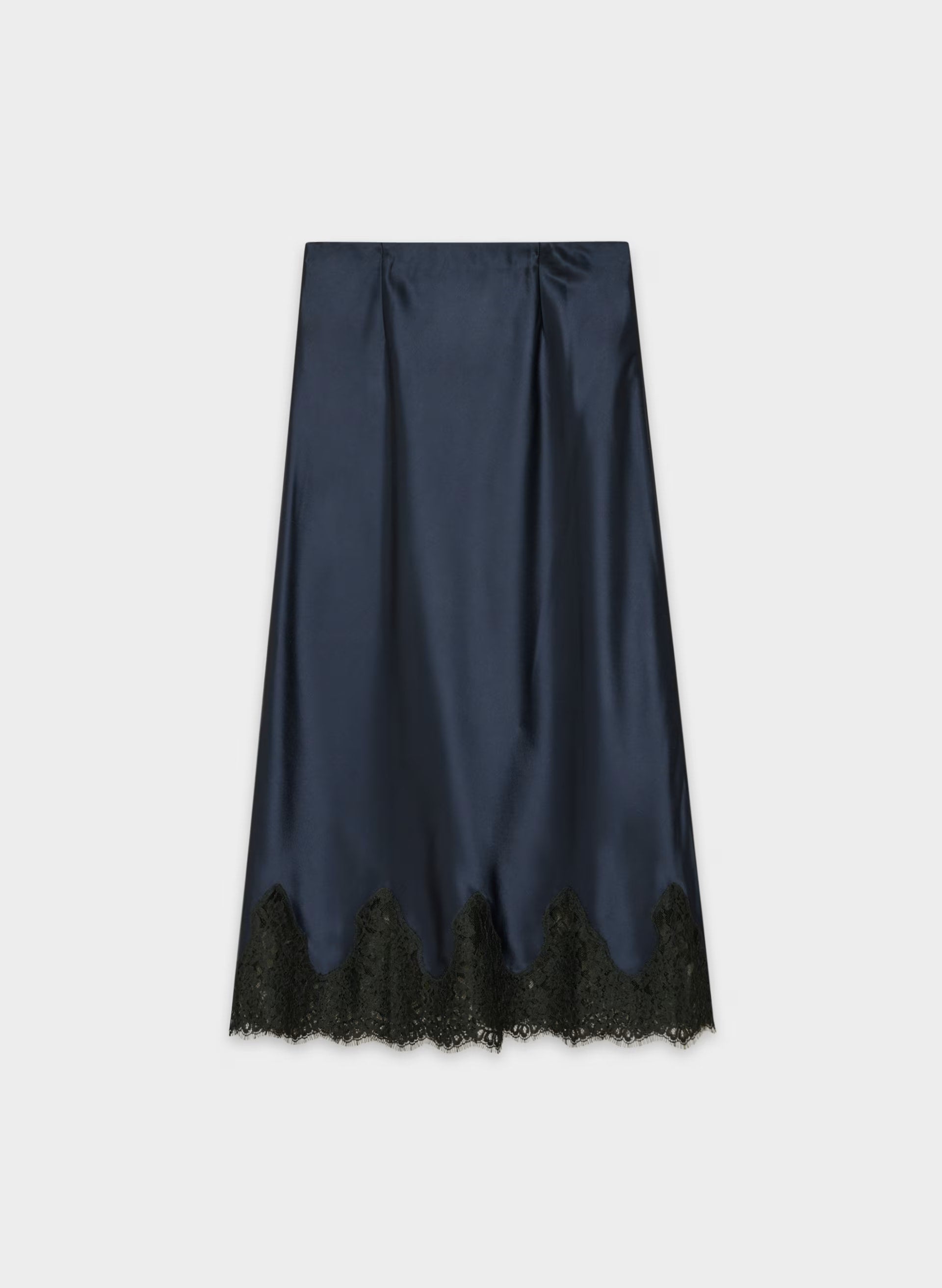 Henrietta Satin Skirt - ADMIRAL/BLACK
