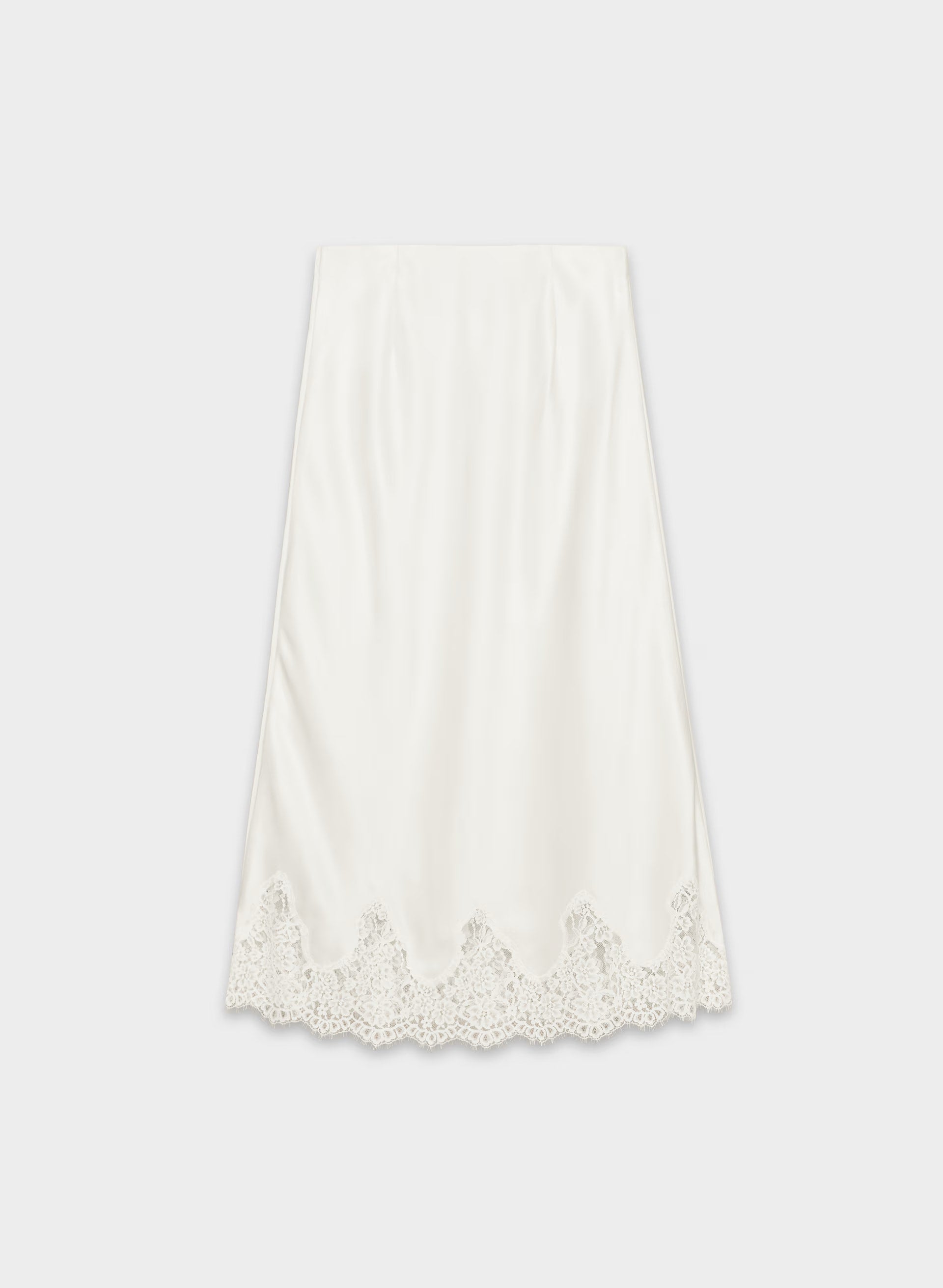 Henrietta Satin Skirt - LT BIRCH/ LT BIRCH