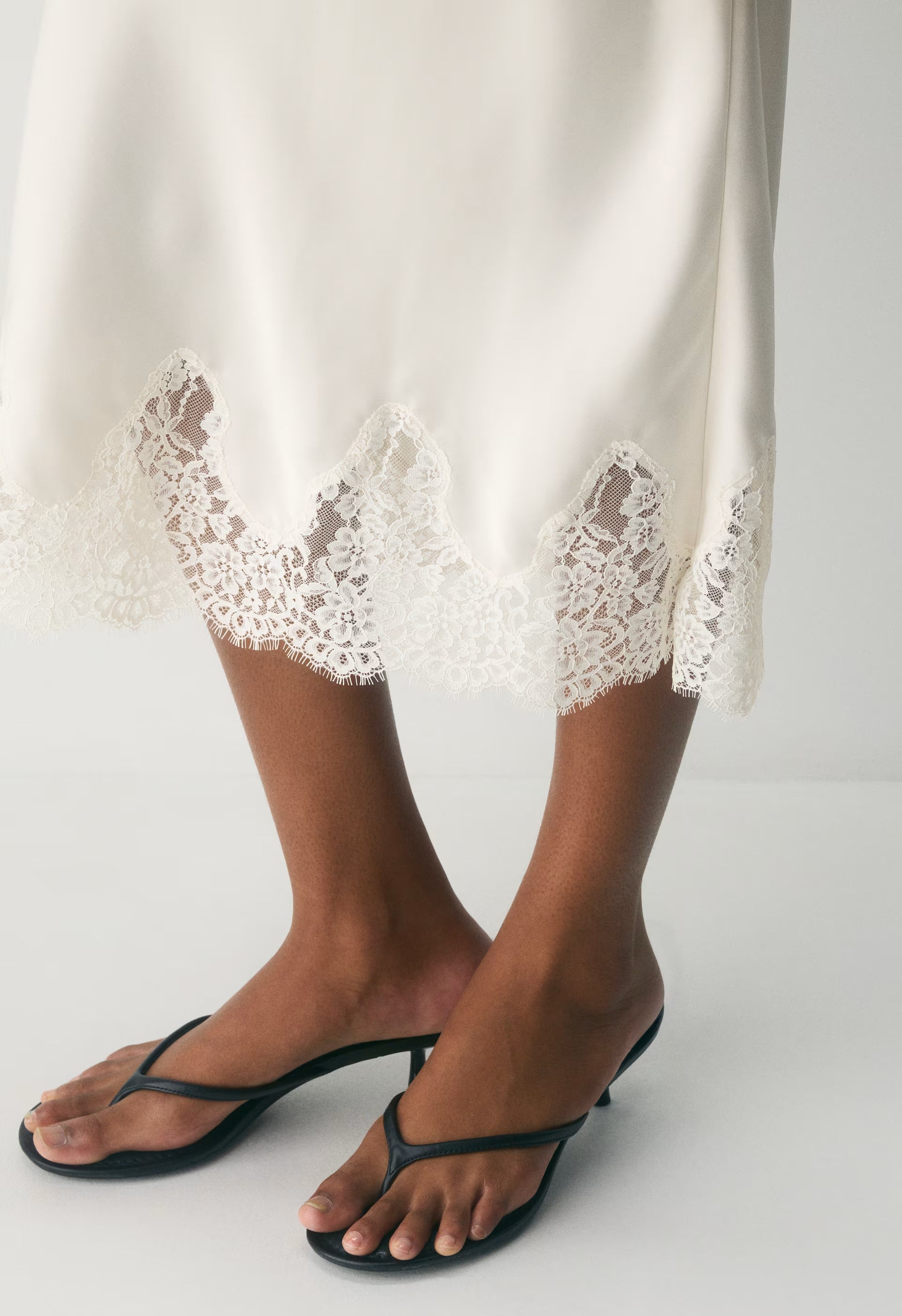 Henrietta Satin Skirt - LT BIRCH/ LT BIRCH
