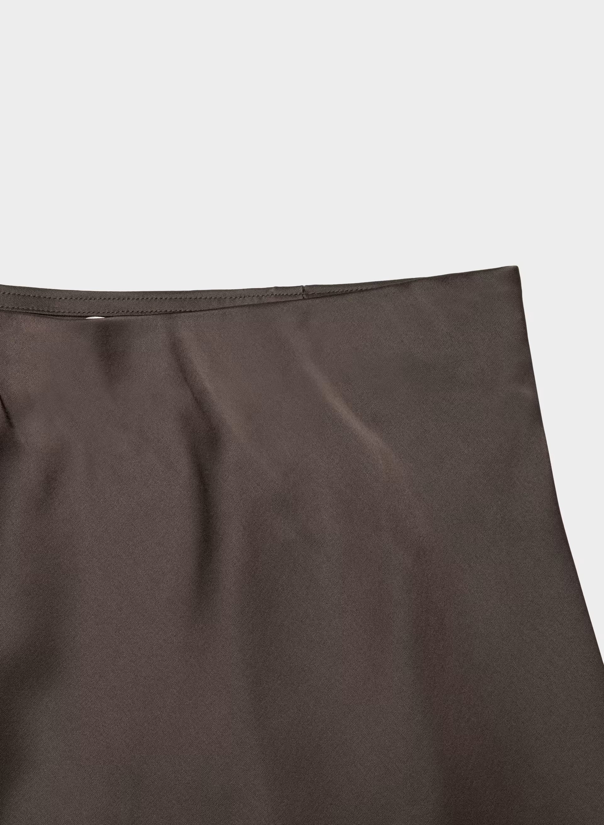 Henrietta Satin Skirt - RC MCH BR/ RCH MCH BRN