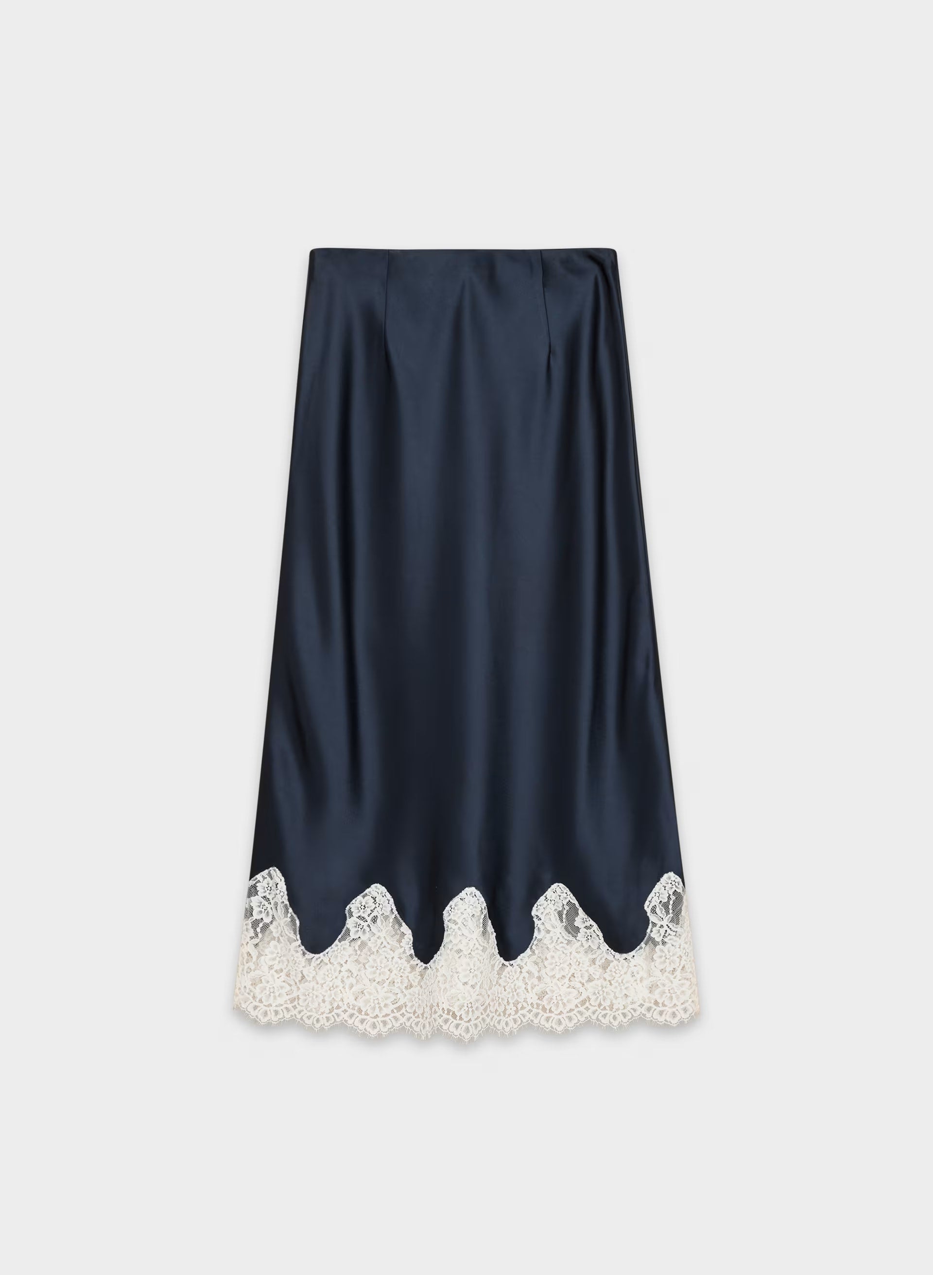 Henrietta Satin Skirt - ADMIRAL/ LIGHT BIRCH