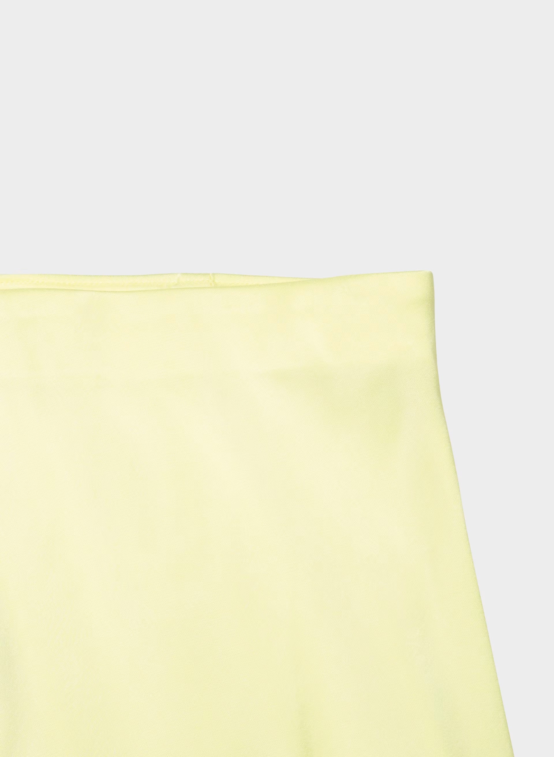 Henrietta Satin Skirt - LEMONADE/LIGHT BIRCH