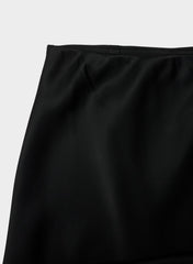 Henrietta Satin Skirt - BLK/SPRKLNG CHMPGN