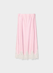 Henrietta Satin Skirt - MLKSHK PNK/LGHT BRCH
