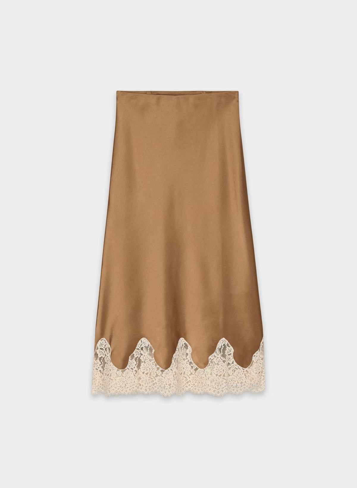 Henrietta Satin Skirt - DSRT SND/SPRKL CHMPN
