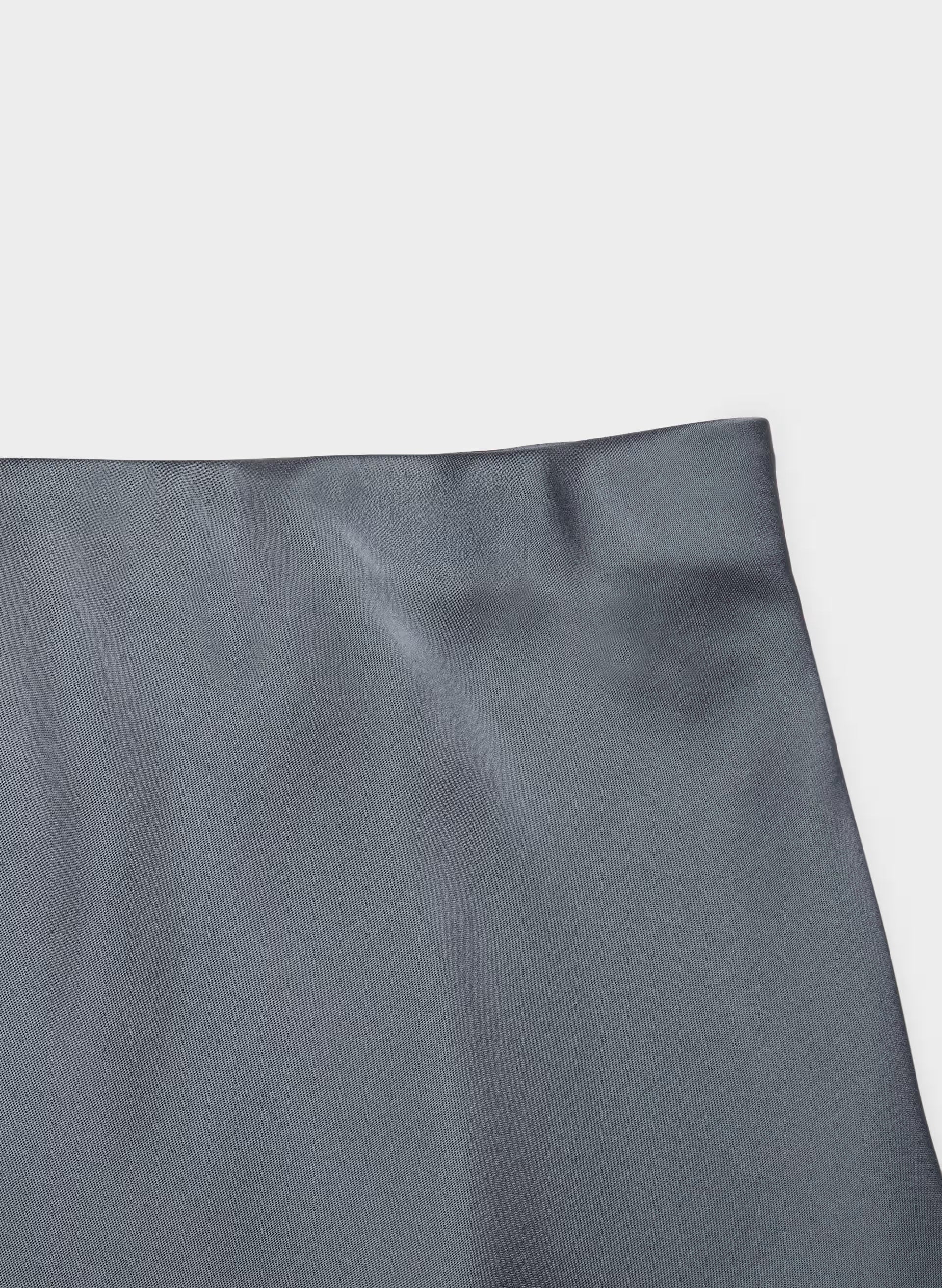 Henrietta Satin Skirt - VINTAGE NAVY/ BLACK