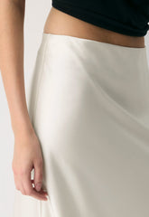 Capture Satin Skirt - LIGHT BIRCH