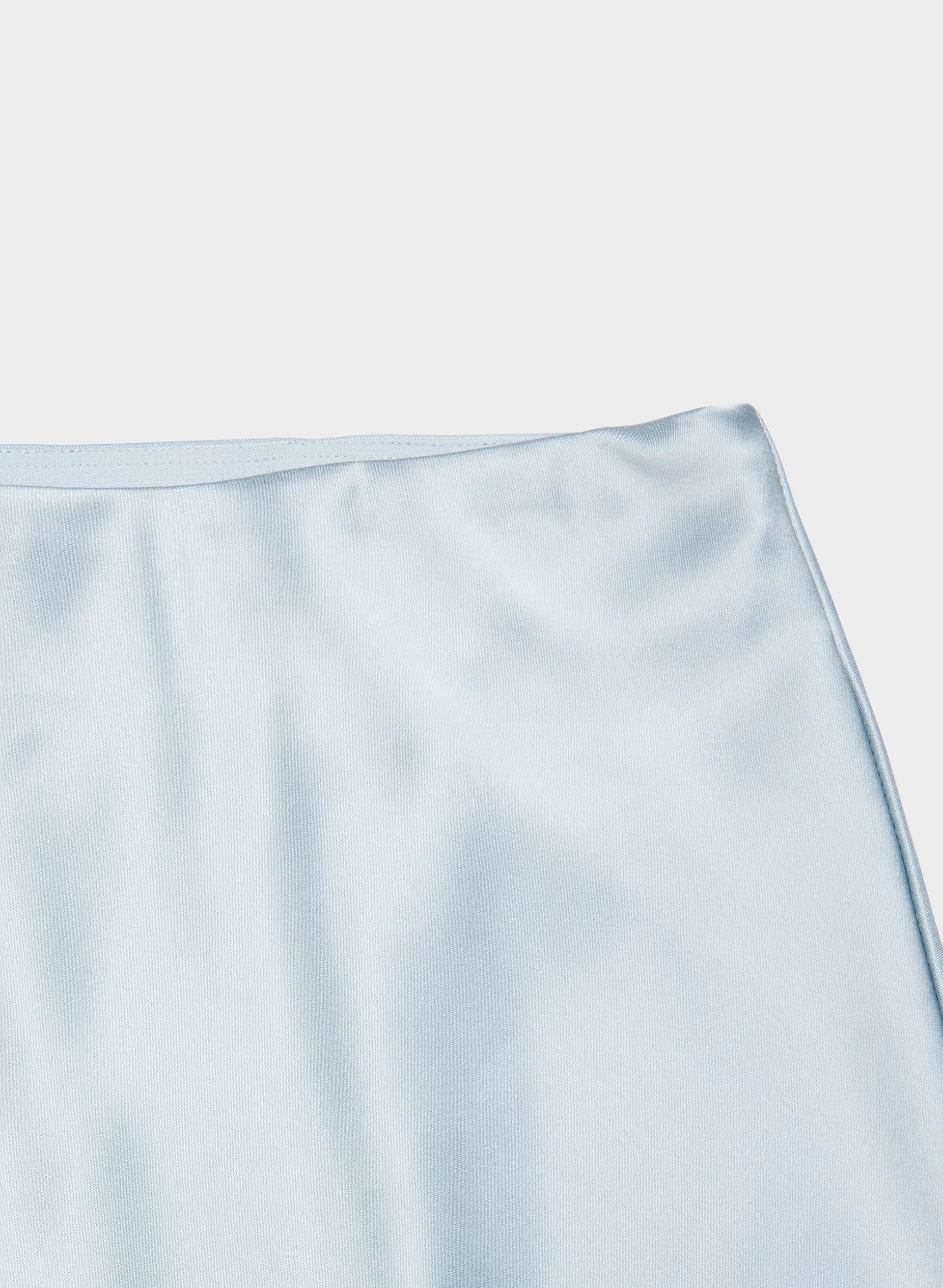 Capture Satin Skirt - DEW BLUE