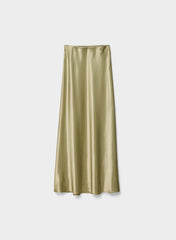 Capture Satin Skirt - BOSANA GREEN