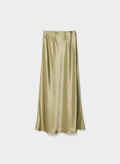 Capture Satin Skirt - BOSANA GREEN