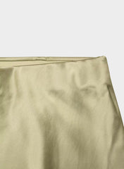 Capture Satin Skirt - BOSANA GREEN