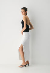 Smooth Matter™ Subscript Skirt - WHITE