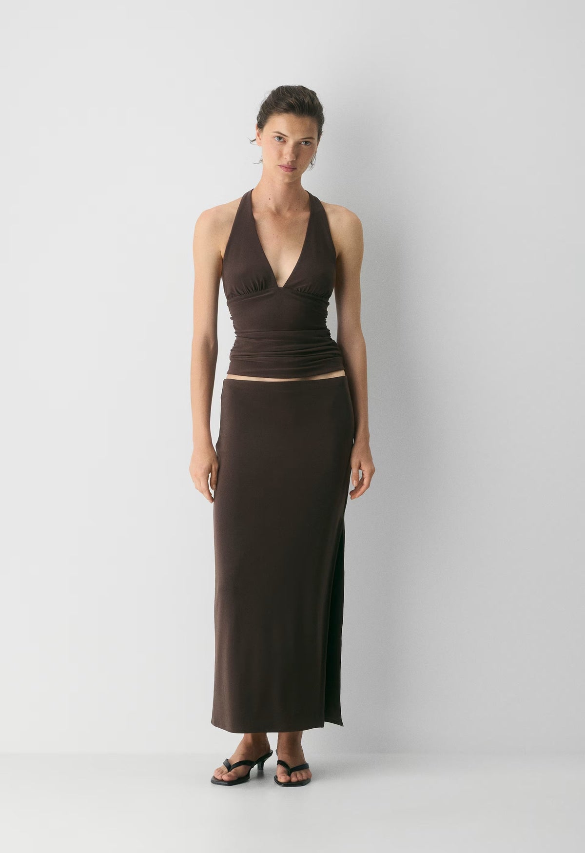 Smooth Matter™ Subscript Skirt - RICH MOCHA BROWN