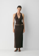 Smooth Matter™ Subscript Skirt - RICH MOCHA BROWN